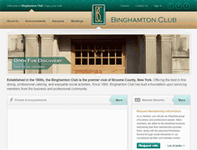 Tablet Screenshot of binghamtonclub.com